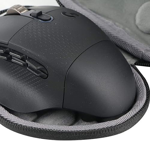Miniatura 3 de co2CREA Estuche de viaje duro de repuesto para Logitech G604 Lightspeed Wireless Gaming Mouse (estuche negro)