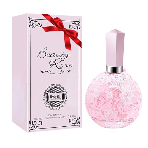 Miniatura 1 de Hybrid & Company Beauty Rose Eau De Parfum - Espray natural con aroma floral fresco, 3.4 onzas líquidas