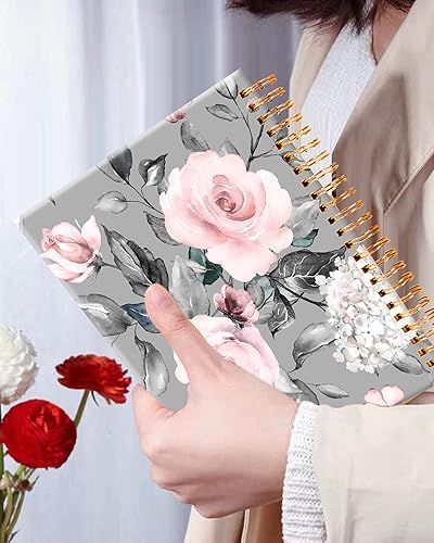 Miniatura 10 de iampanda Cuaderno de diario en espiral, encuadernación fuerte de doble alambre con papel de primera calidad para niñas y mujeres, diseño de