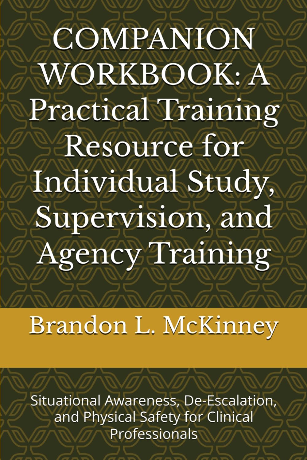 COMPANION WORKBOOK: A Practical Training Resource for Individual Study, Supervision, and Agency Training: Situational Awareness, De-Escalation, and Physical Safety for Clinical Professionals