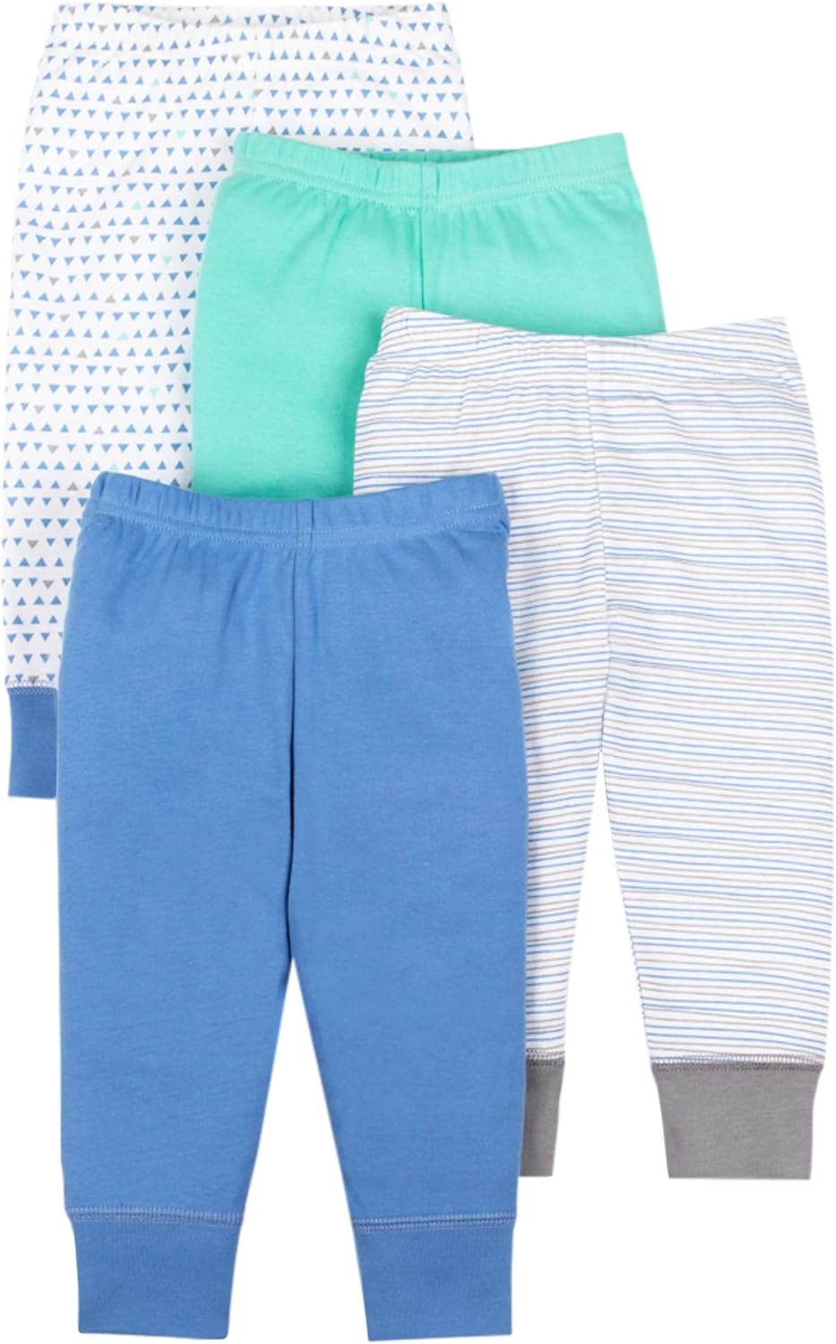 Lamaze Organic Baby Baby Boys Pull on Jogger 4 Pack Pants: Clothing