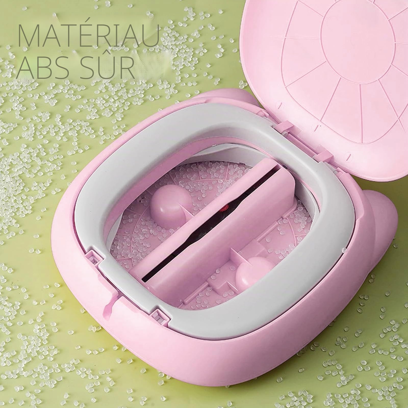 Pot Bebe Toilette Portable, Mini Toilette Enfant, Pot Pliable Enfant Voyage, Toilette Portable, Pot Pliable pour Voyage, Idéal pour Apprentissage de La Propreté, Intérieur Et Extérieur (Rose)