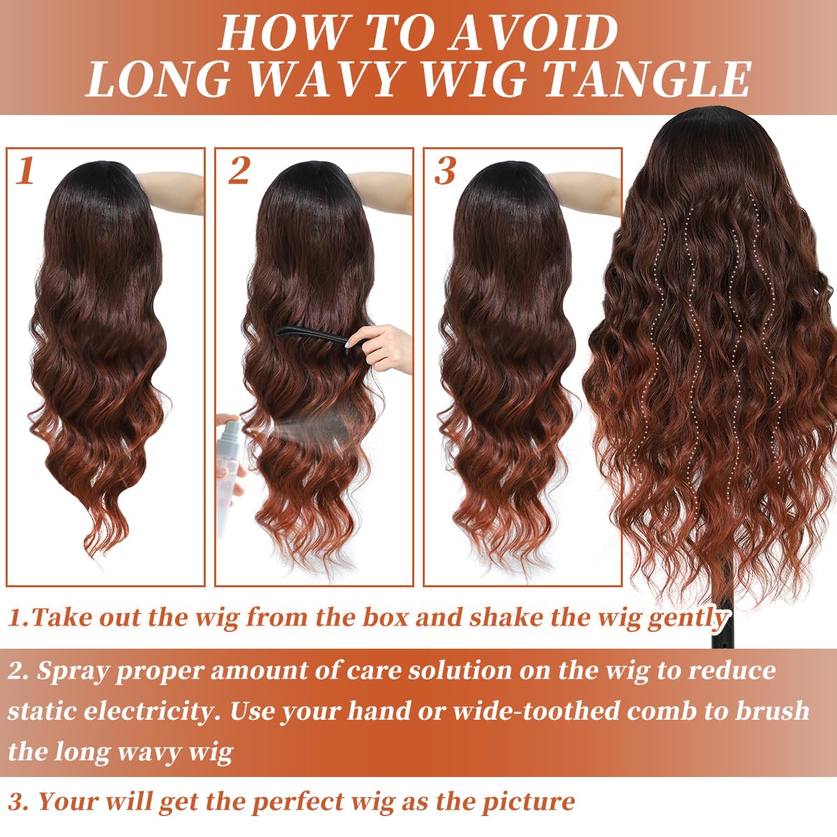 Synthetic 13x4 HD Lace Front Wigs Pre Plucked 26 Inch Long Wavy Ombre Burgundy with Black 100% Futura Premium Lace Wigs For Black Women Ready to Wear Daily Party Use