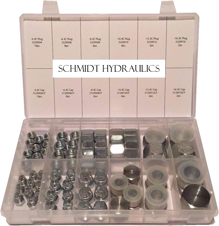 Schmidt Hydraulic 37 Degree Flare 64 Pcs Lot JIC Hydraulic Adapter