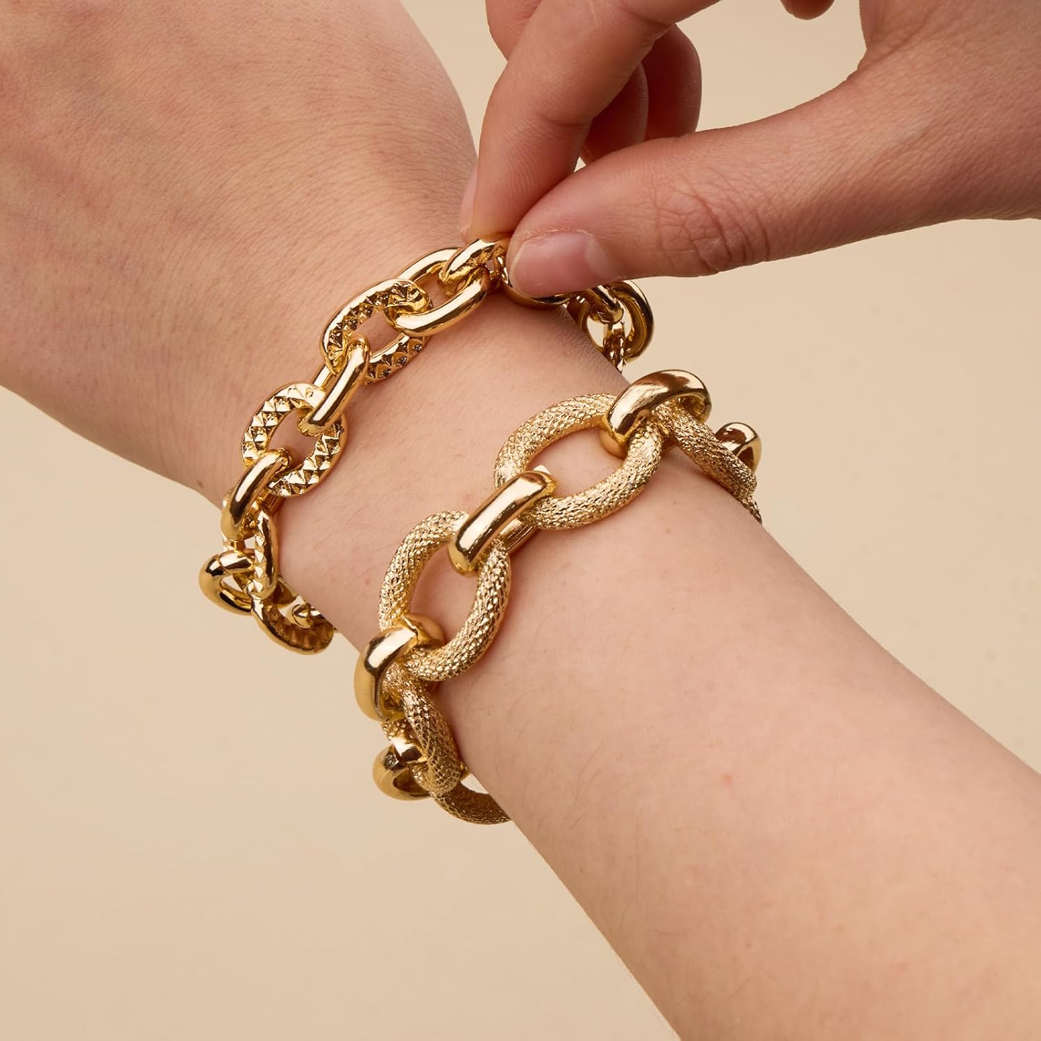 SMYHTGLIF 6.5 Feet Large Oval Cable Jewelry Making Chain Gold Plated Aluminum Chain for Jewelry Making with Lobster Clasps and Open Jump Rings - Image 5