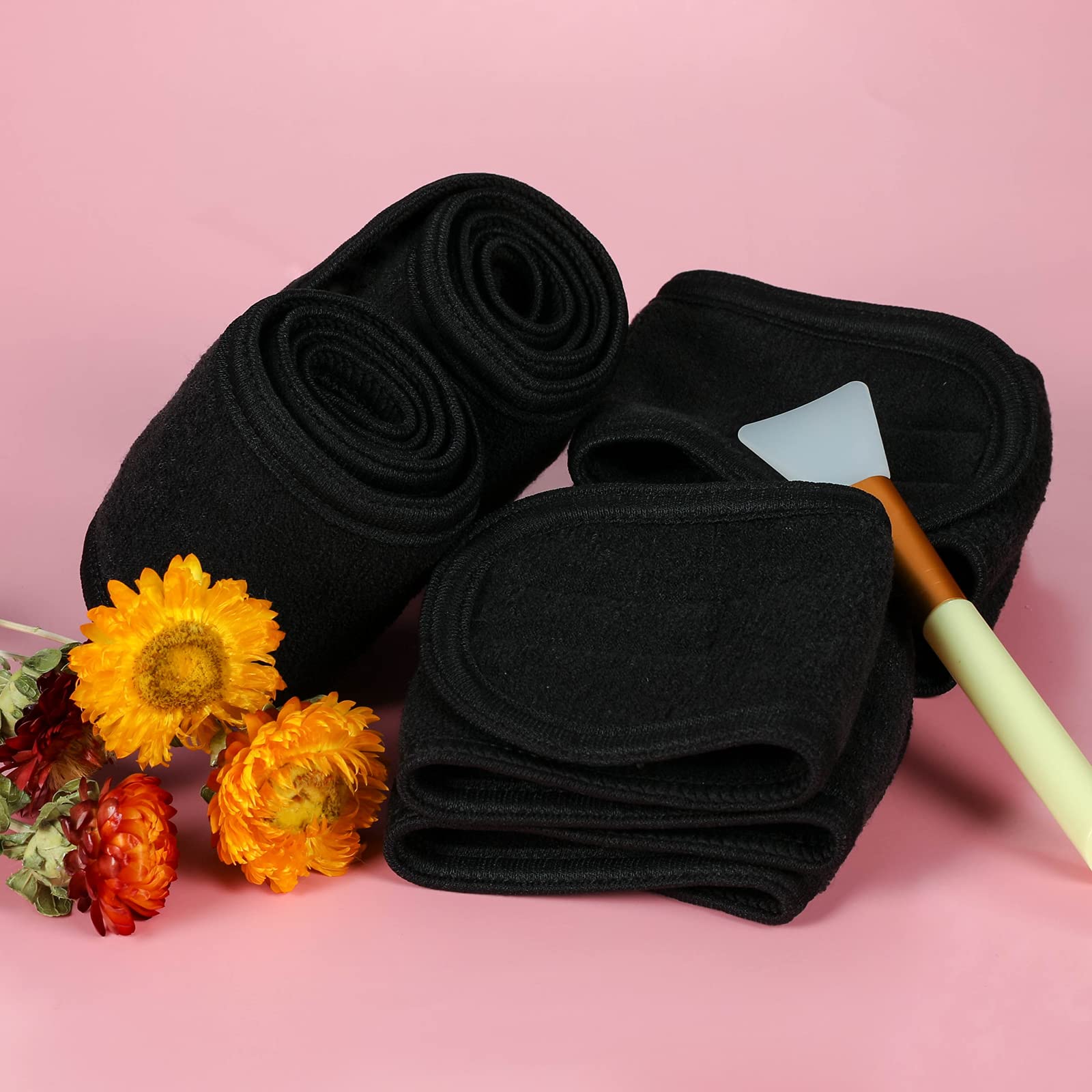 YBEATY Confezione 4 Fasce Per Capelli Per Viso: Morbide, Regolabili, Anti-Scivolo Per Detersione E Make-Up