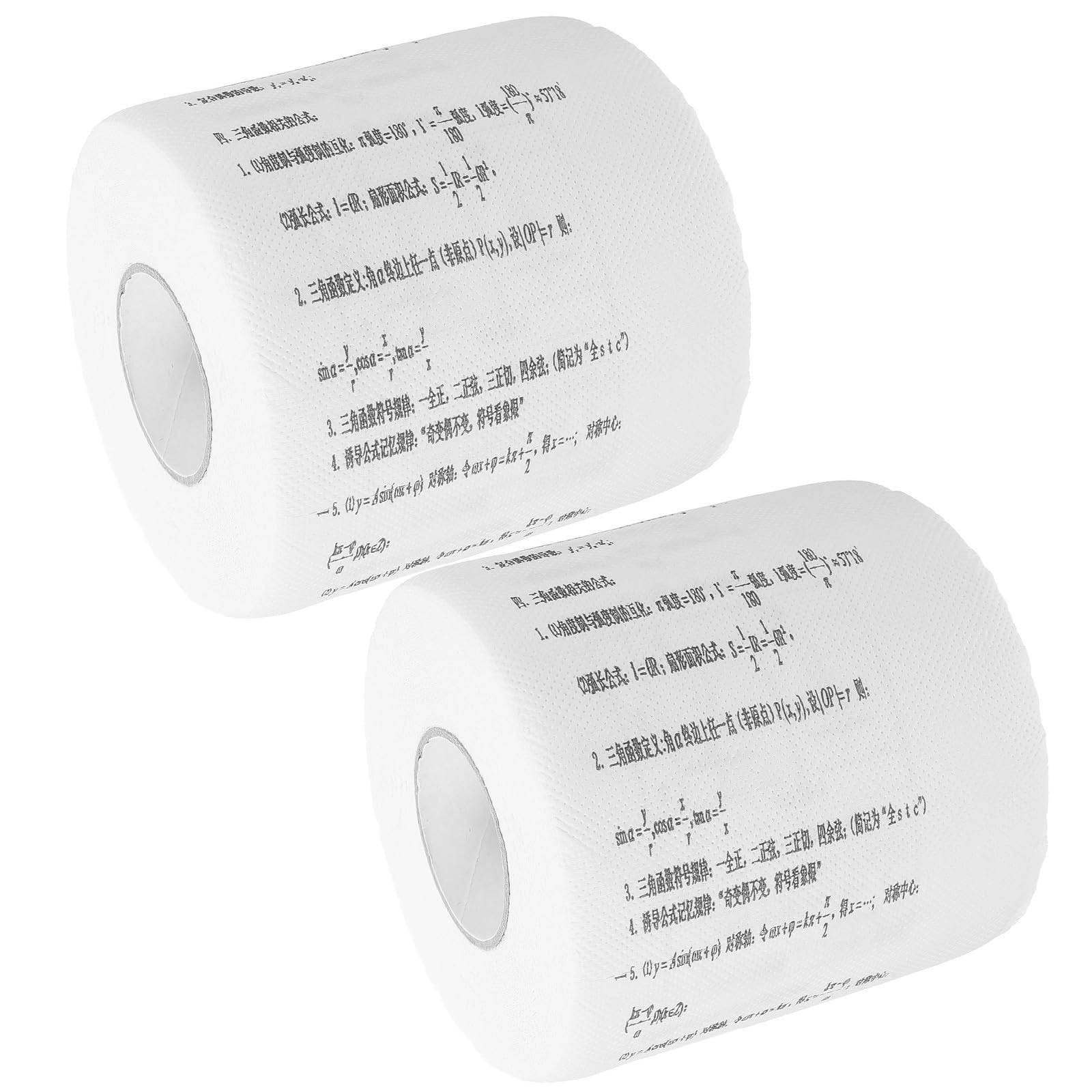 Papel higiénico con fórmulas matemáticas ideal para baños de invitados