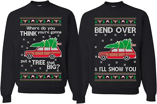 Wild Bobby Why is The Carpet All Wet Todd Margo - Sudaderas navideñas feas para parejas