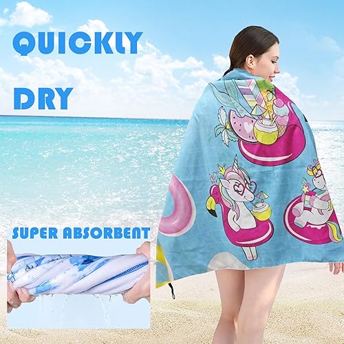 Miniatura 4 de Toallas de playa ligeras bohemias, sin arena, toalla de viaje de gran tamaño de 71 x 32 pulgadas, toalla de playa absorbente de microfibra mandala