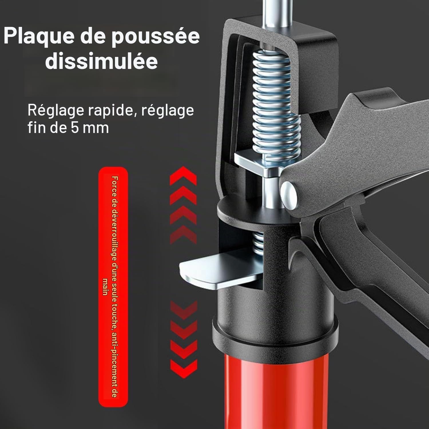 2 Pièces Support pour Plafonds Télescopique, Hauteur Réglable pour Support Sécurisé des Plafonds et Pentes, Étais de Construction avec Charge Max 40 kg (115-290 cm)