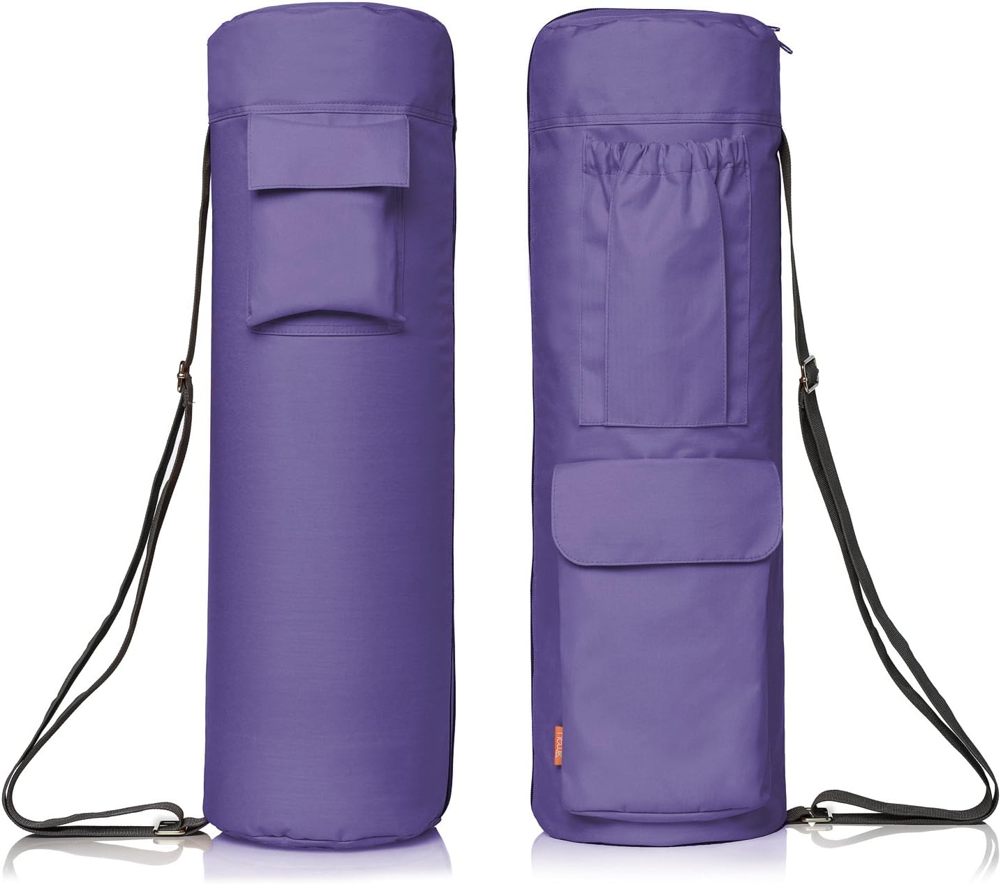 Amazon Com Full Zip Yoga Bag With Expandable Pocket And Water Bottle Holder Fits Yoga Mats Sports Outdoors