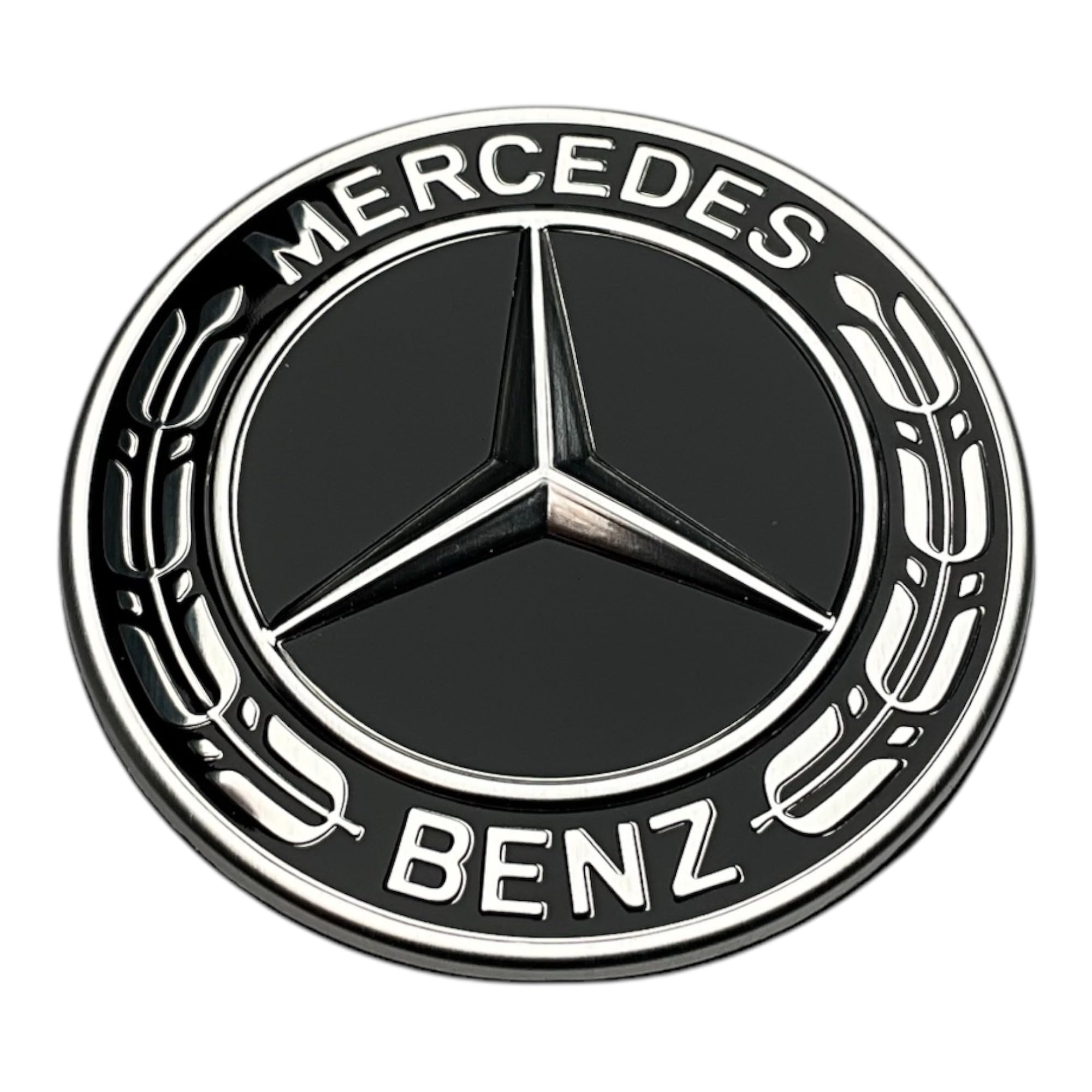Insignia estrella Mercedes Benz, color negro