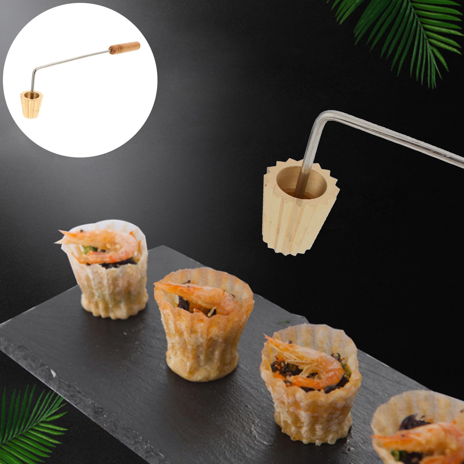 1pièce Moule à Tartelette aux Œufs Malaisien Inoxydable Outil de Cuisson DIY pour Snack Frit Profond Moule Pâtisserie Facile à Démouler et Nettoyer