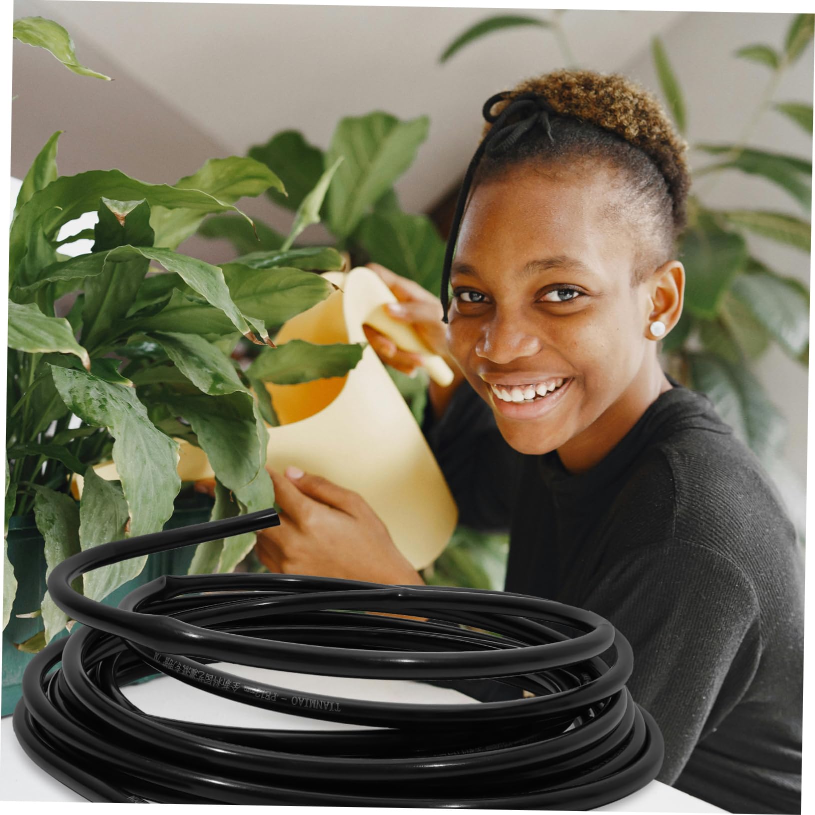 Tubo per Irrigazione Giardino Nero, Ø0, 47 Pollici, 32, 8 Piedi