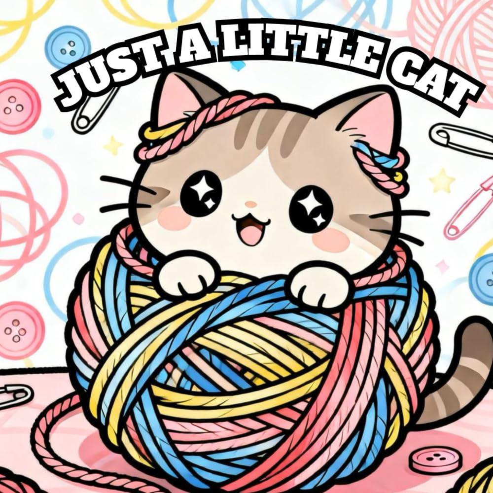 Just A Little Cat: Cozy and Simple Illustrations for Relaxation and Fun