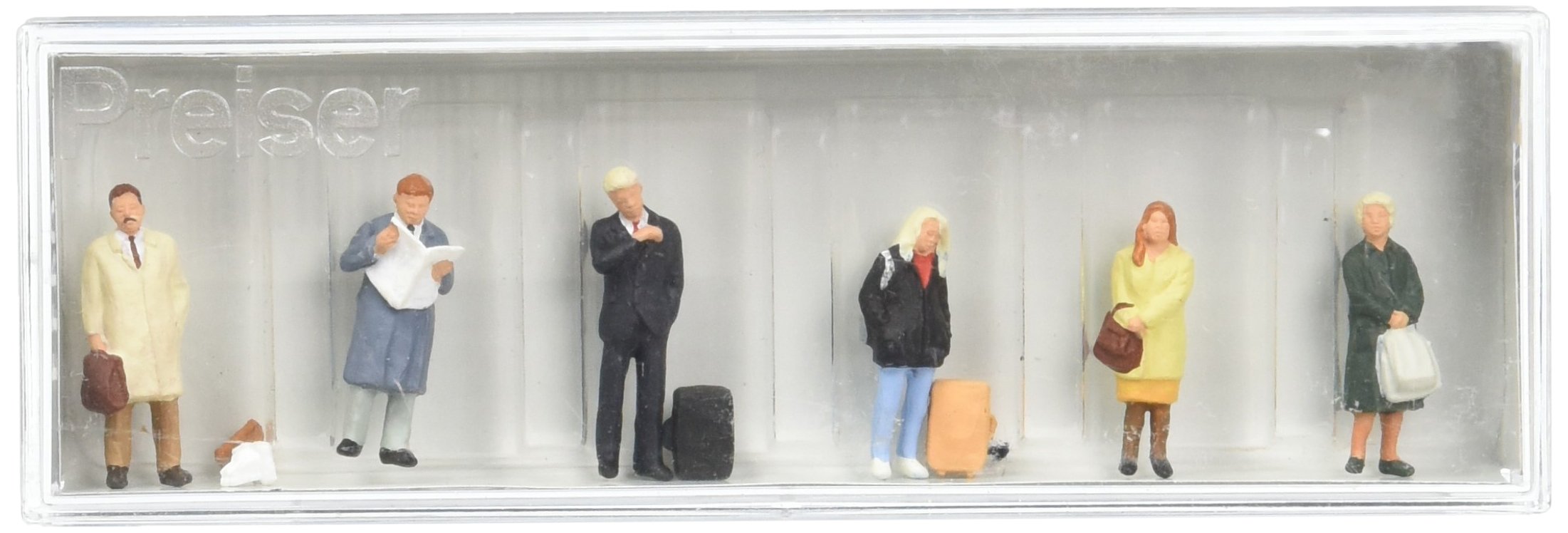 Preiser 10411 Pedestrians Business Commuters Package(6) HO Model Figure