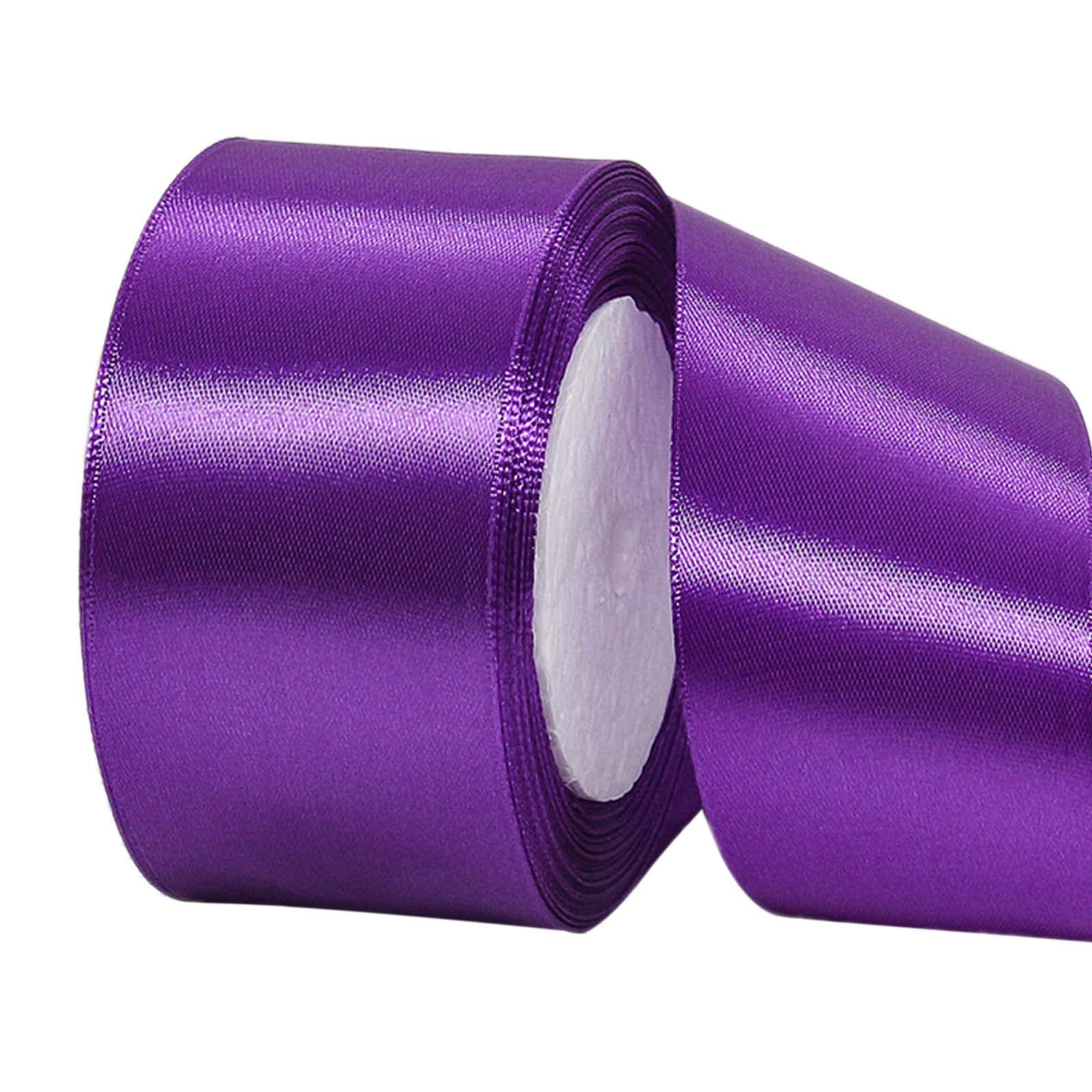 22m Halloween Wide Purple Ribbon Satin Ribbon 50mm