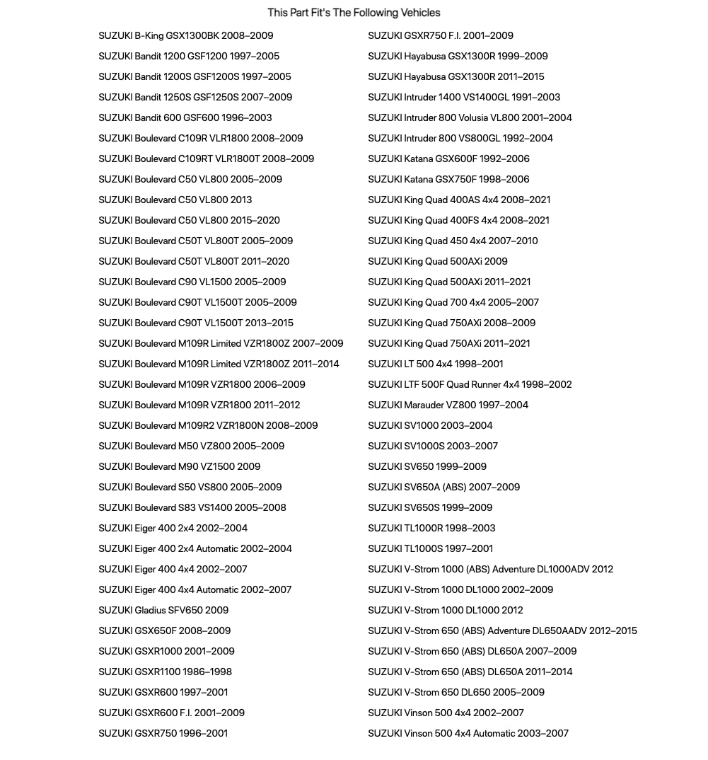 K & L Oil Filter Socket Wrench for Suzuki Boulevard C50 VL800 2005-2009