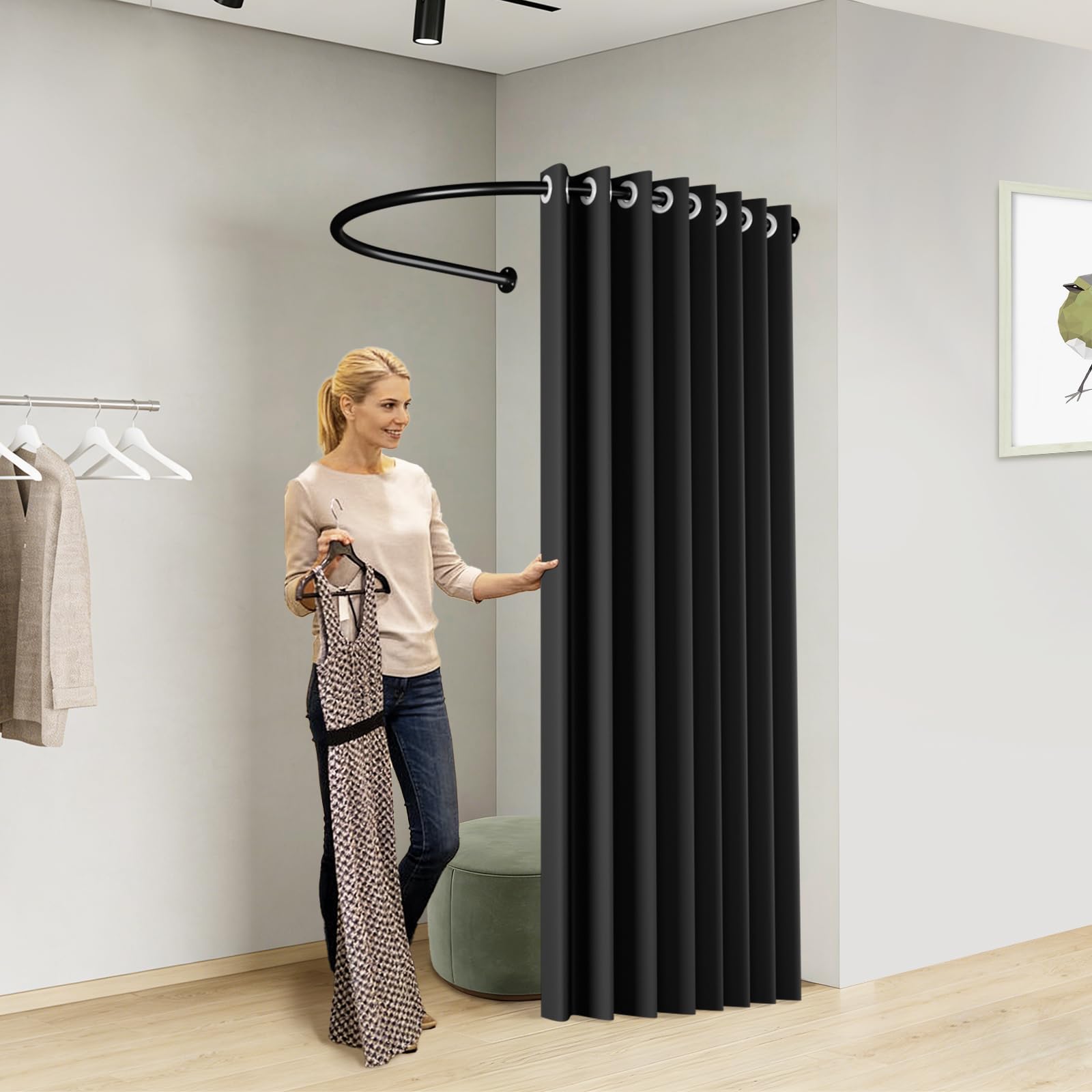Tenda per spogliatoio portatile al dettaglio per spogliatoio Mobile per negozio di abbigliamento in vendita
