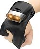 Symcode Glove Barcode Scanner 2D QR Wearable Ring Bluetooth Barcode Scanner,4.9Ft- 6.5Ft Long Scanning Distance IP65 Finger Touch Scanning with Two Removable Batteries