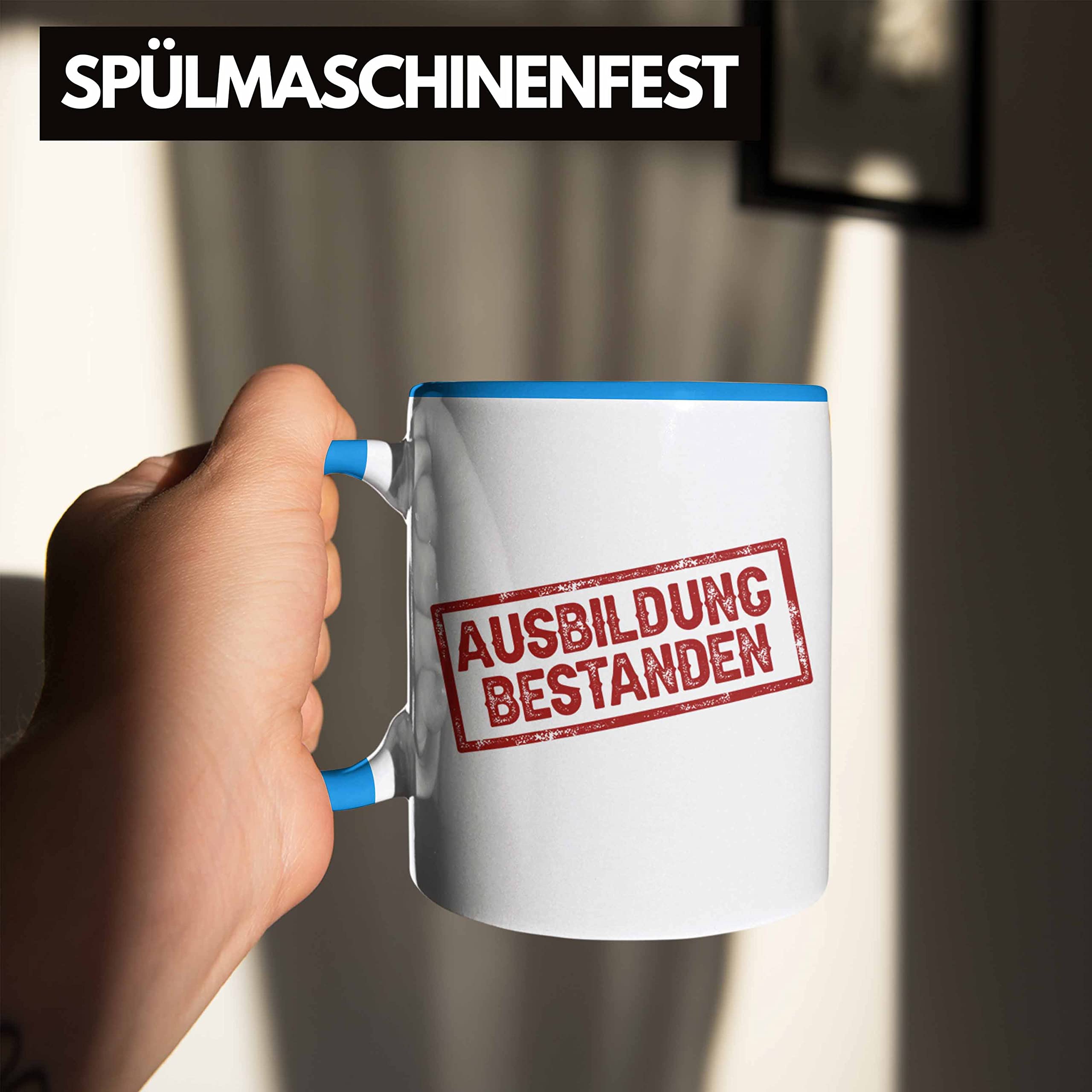 „Ausbildung Bestanden“ Tasse – Geschenkidee Für Absolventen, Spülmaschinenfest, Beidseitig Bedruckt
