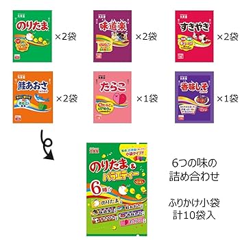 Amazon.co.jp: 丸美屋 ふりかけ のりたま&バラエティー10袋入