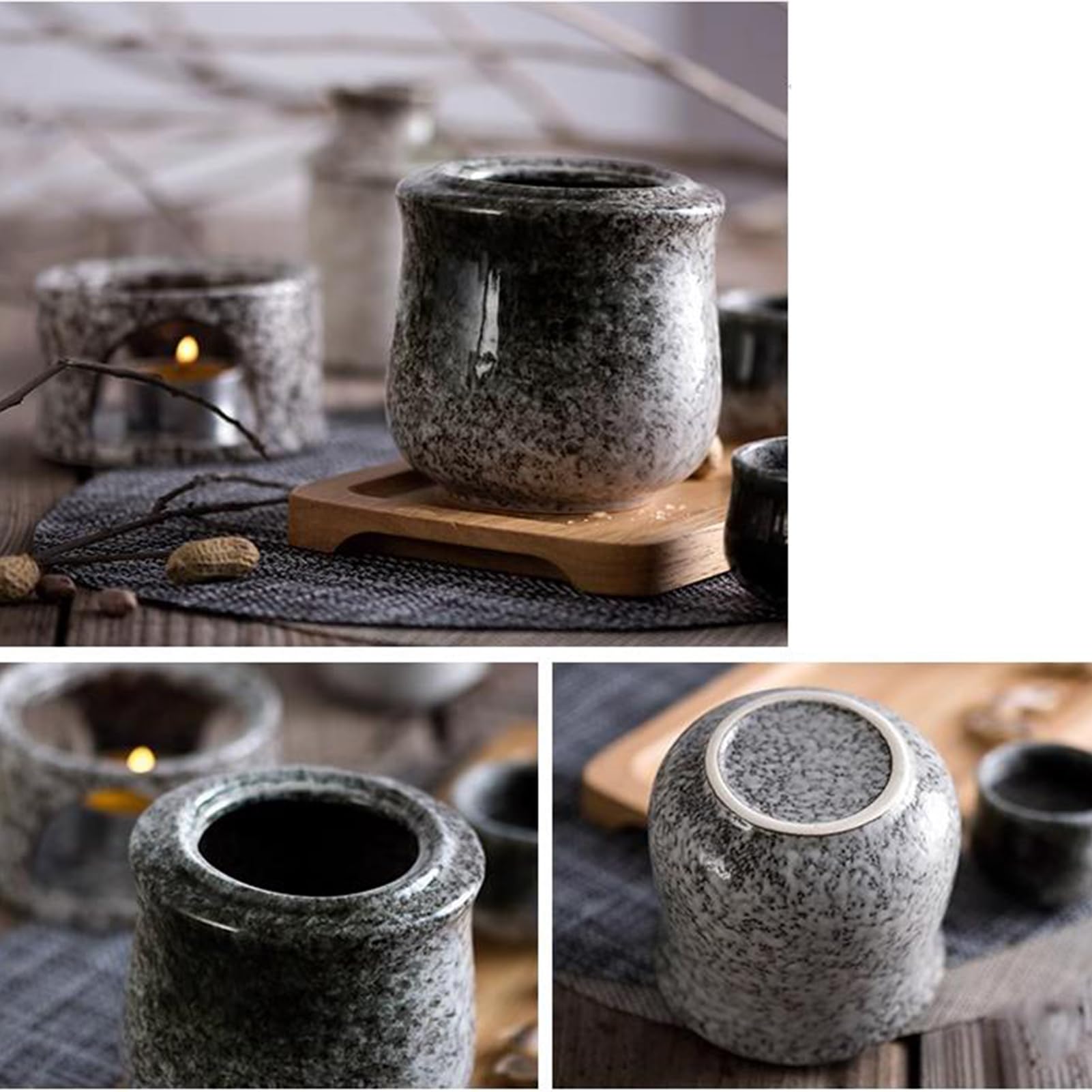 Amazon.co.jp: 陶器製日本酒セット、ヴィンテージ陶器製酒器、酒 Amazon.co.jp: 陶器製日本酒セット、ヴィンテージ陶器製酒器、酒