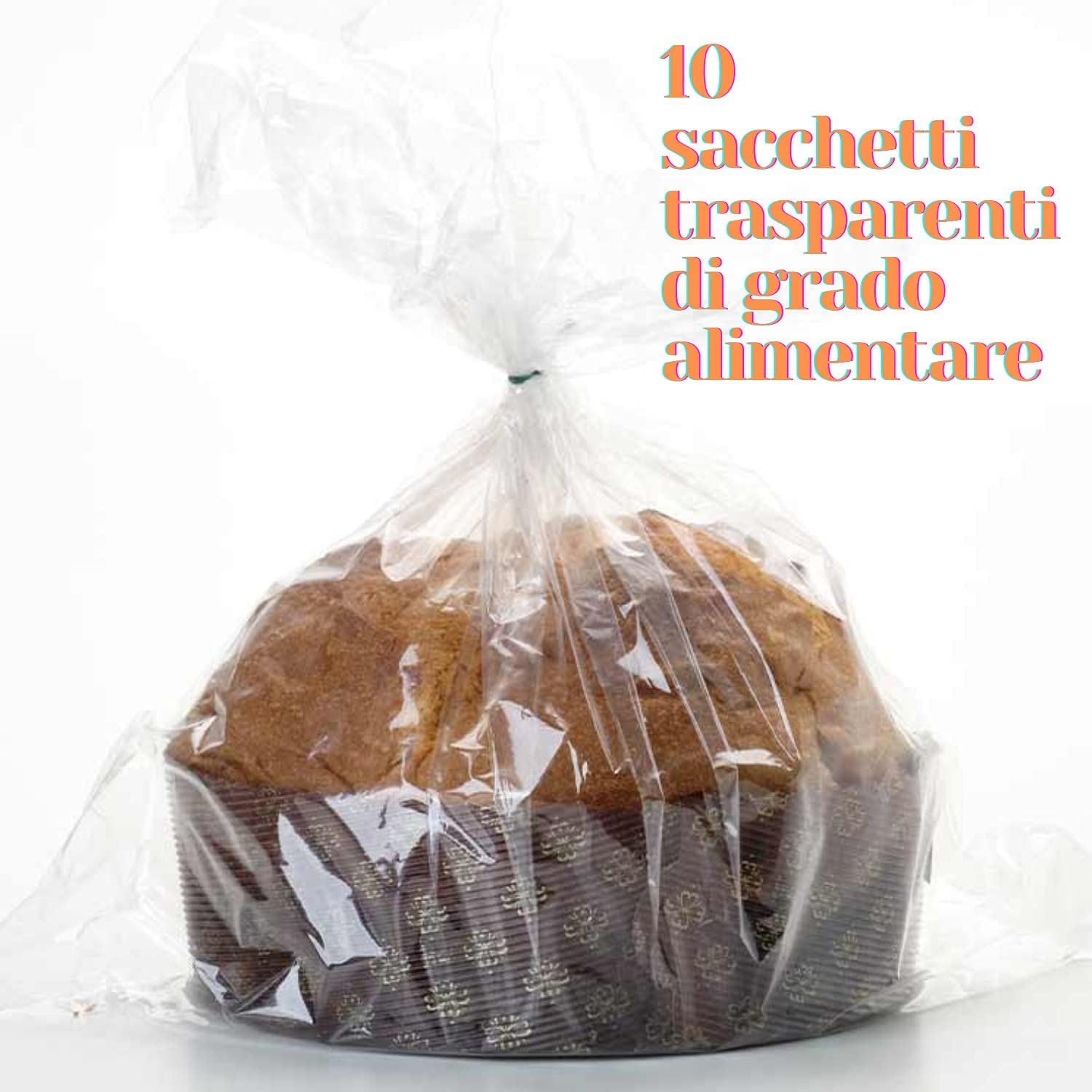 Kit Stampo per Panettone (10pz x 1Kg) + Aroma per Dolci Fraccaro (2x100 ml) + Sacchetto (10pz), Stampi di Carta di Pura Cellulosa ideale per l’uso in Forno, resistente al calore 200°C
