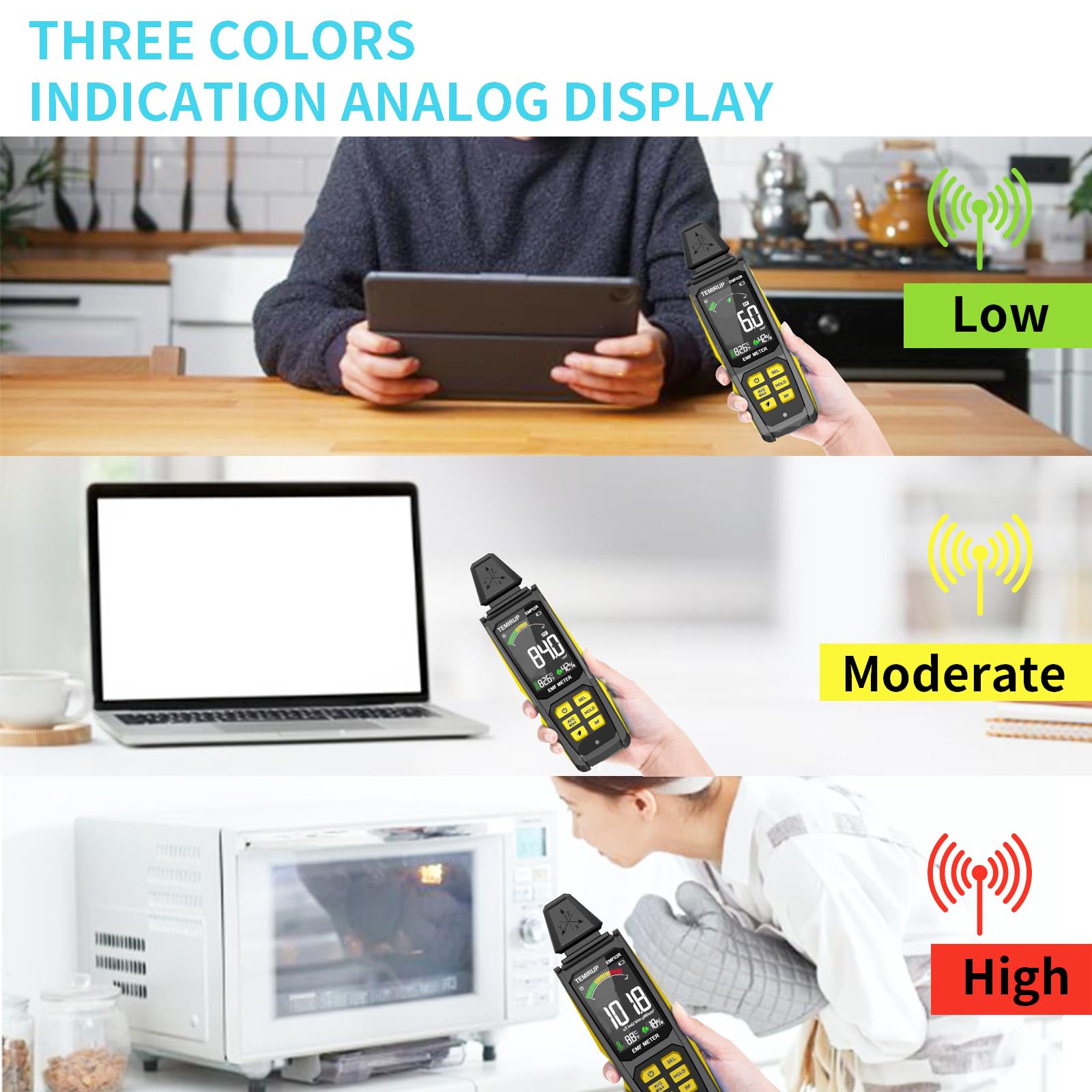 Medidor EMF 5 en 1,