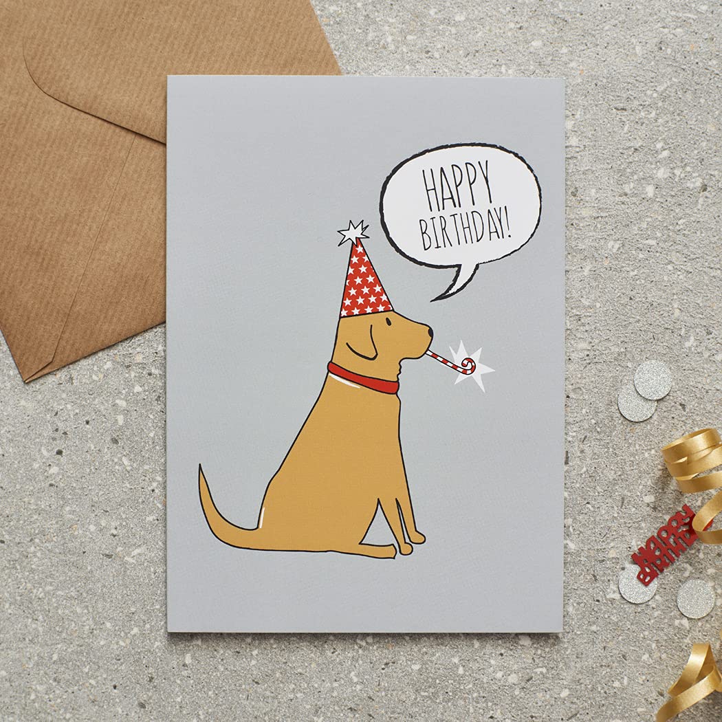 Sweet William Fox Red Labrador Birthday Card