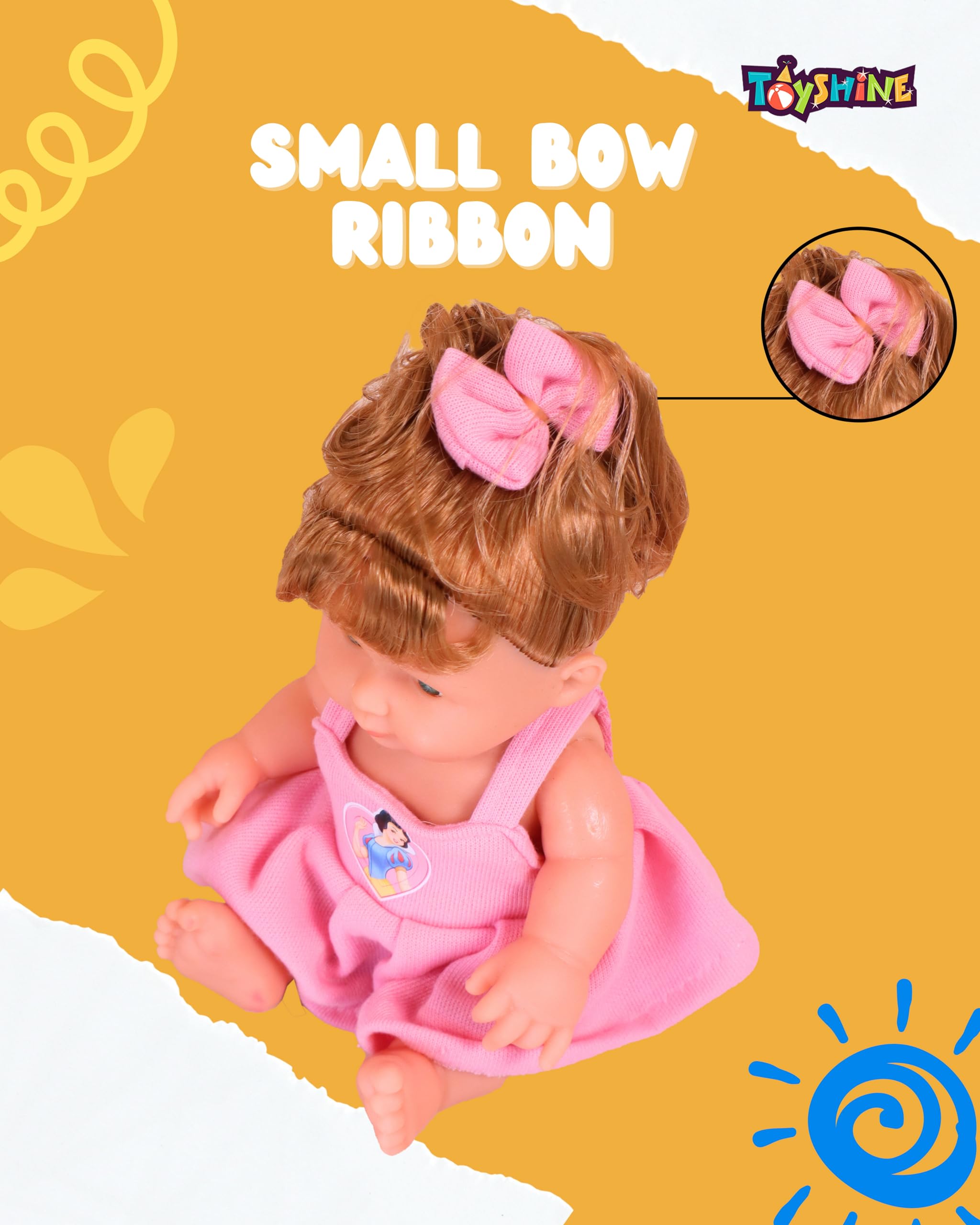 Toyshine 8 inches Realistic Jinny Baby Doll Girl, Color May Vary - Image 4 thumbnail