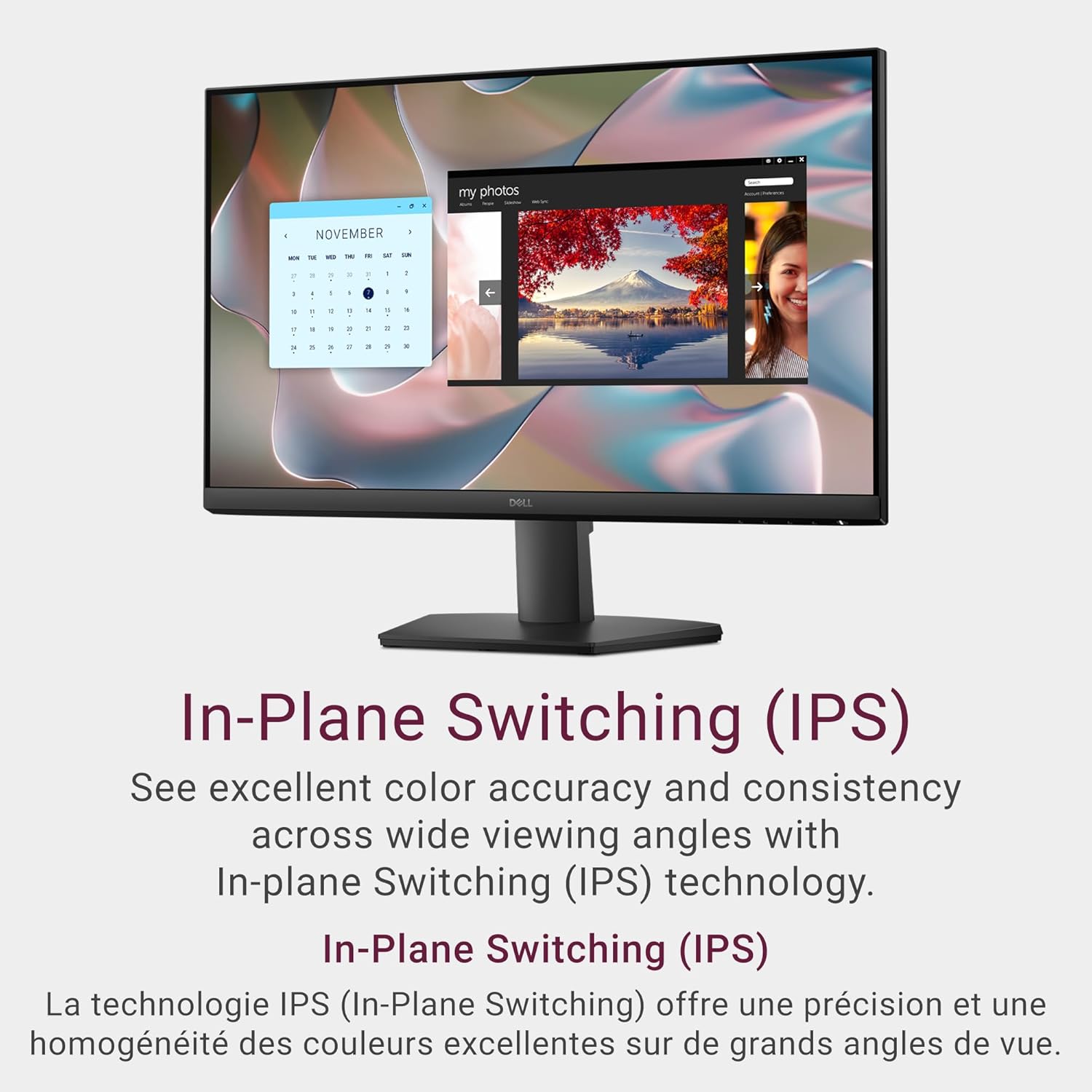 Dell 24 Monitor - SE2425HM - 23.8-inch Full HD (1920x1080) 16:9 100Hz Display, IPS Panel, 16.70 Million Colors, Anti-Glare, 1 HDMI / 1 VGA Port, TÜV Rheinland 3-Star*, Comfortview Plus - Black - Image 2