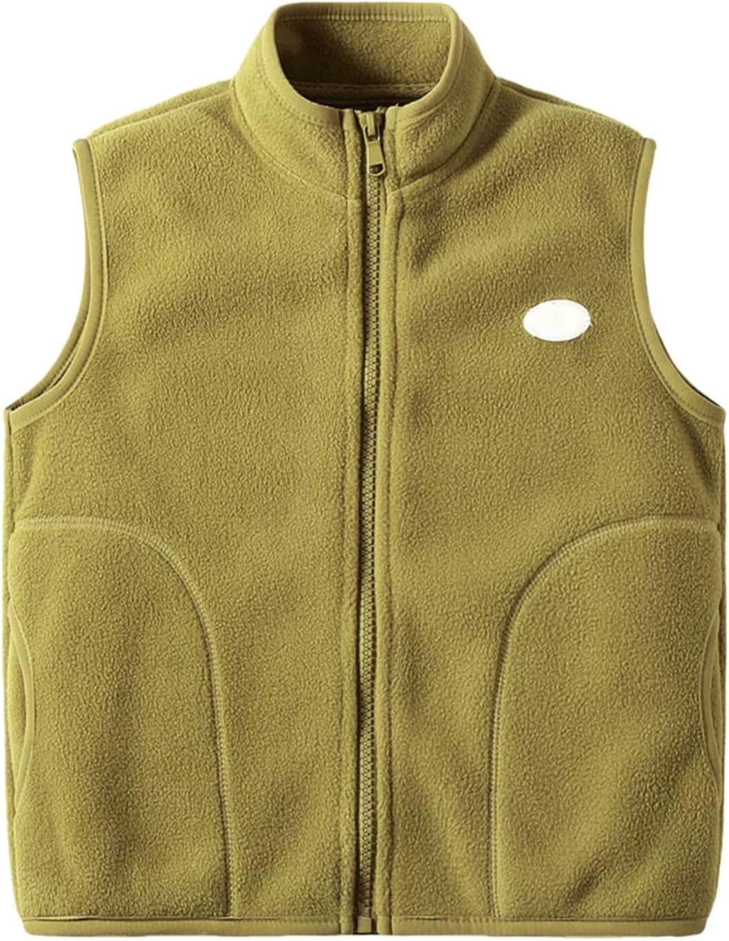 Boys Girls Polar Fleece Vest Sherpa Sleeveless Jacket Full Zip Waistcoat Kids Lightweight Outerwear Fall Winter Vest Gilet