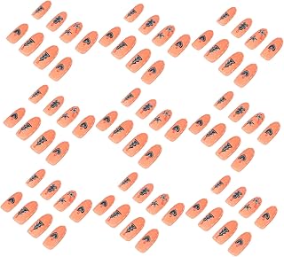 Beavorty Adesivos De Unhas De Coração 72 Pçs Decalques De Unhas De Estrelas Unhas Postiças Rosa Feriado Brilho Capa De Envoltórios De Unhas De Natal Rosa Unhas Postiças Manicure Abs