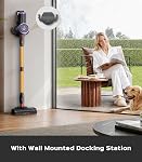 Cordless Vacuum Cleaner, 550W 50KPA Power, 45 Mins Runtime, Anti-Tangle Roller & LED Display, Self-Standing Lightweight Stick Vac, Rechargeable for Home Pet Hair Carpets Floors