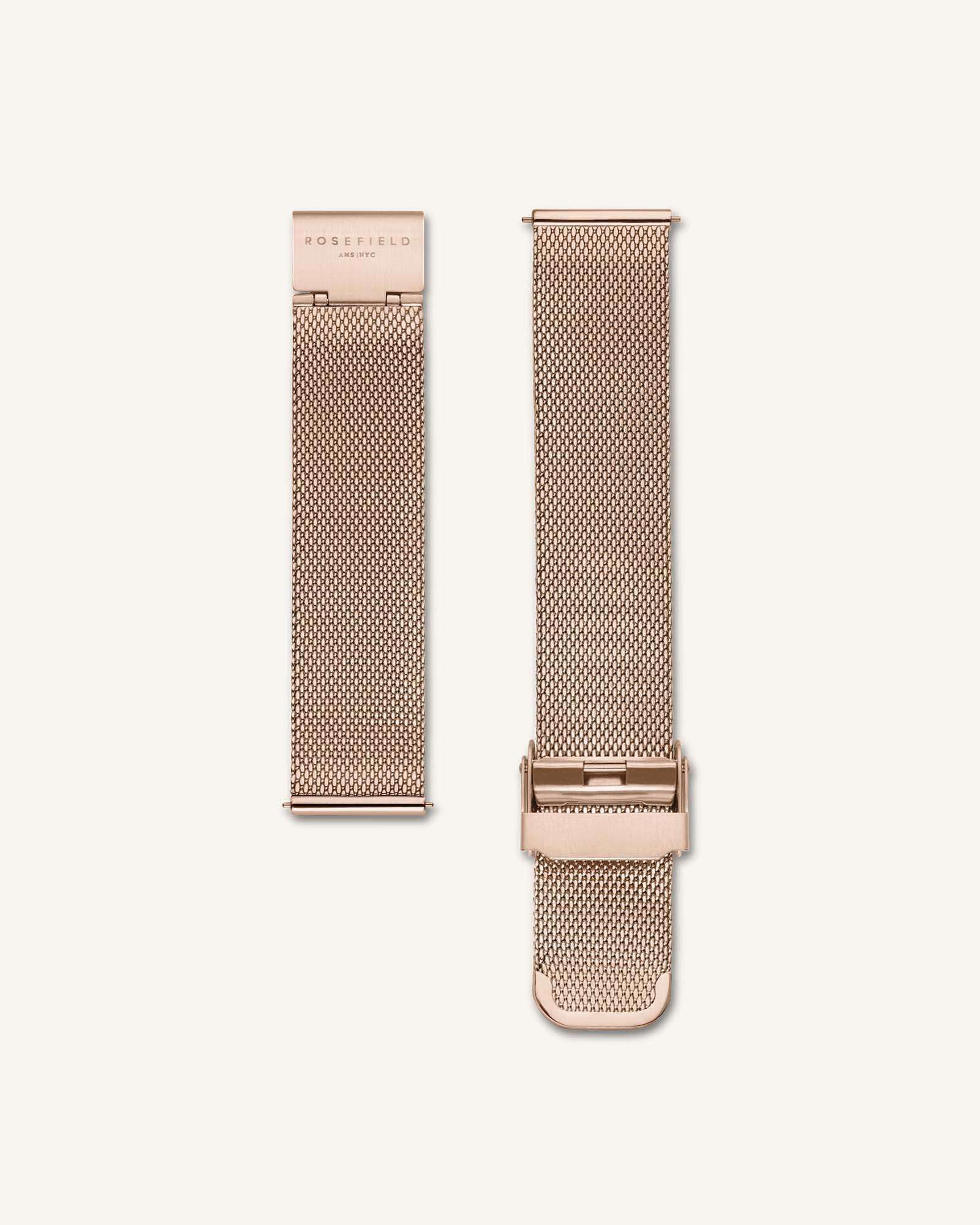 Rosefield Geschenkset Damen West Village Elephant Grey + Mesh Rose Gold Strap WEGTR-X184