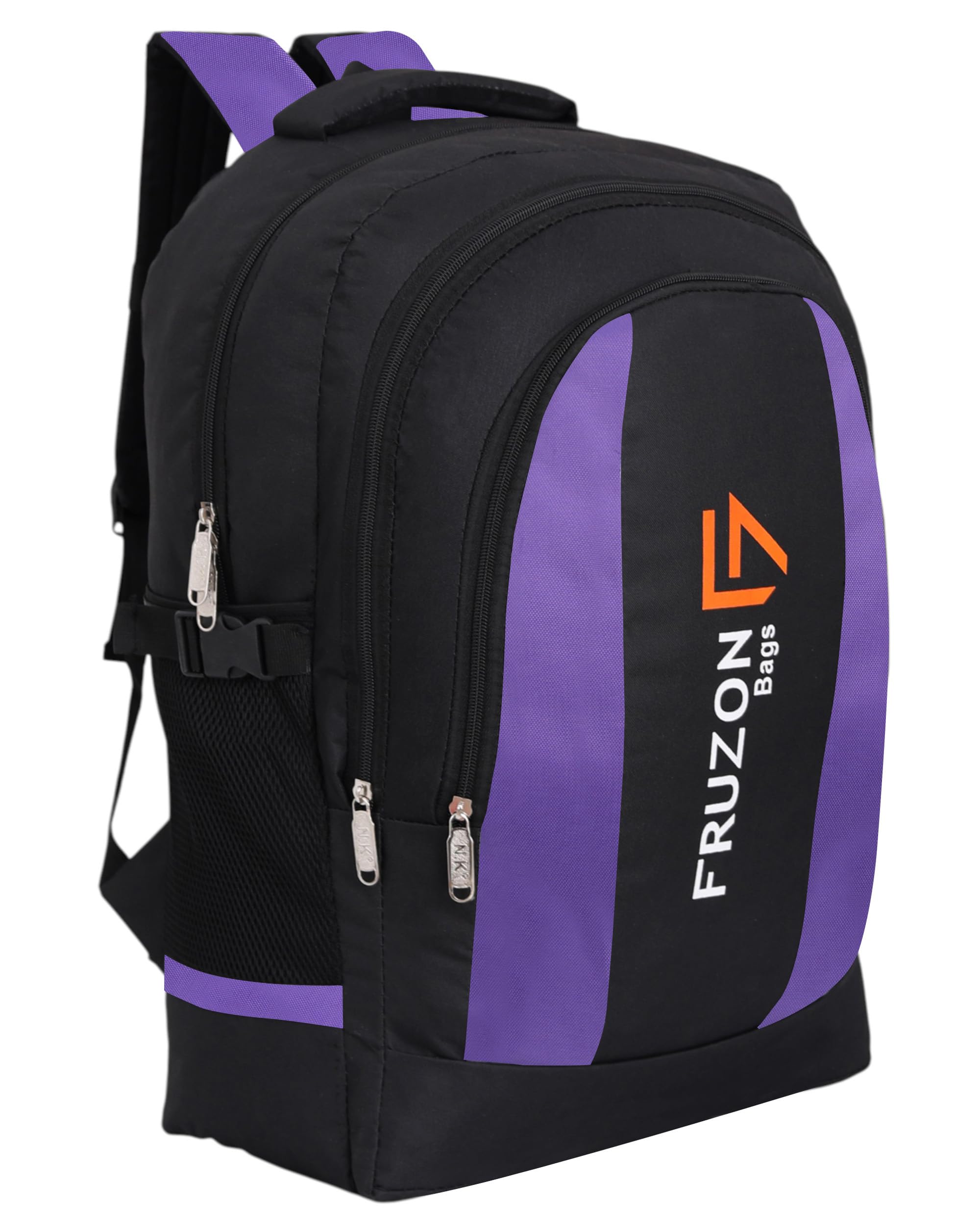 45L Travel Backpack, Black and Purple, Hiking Rucksack for Men & Women-image-33