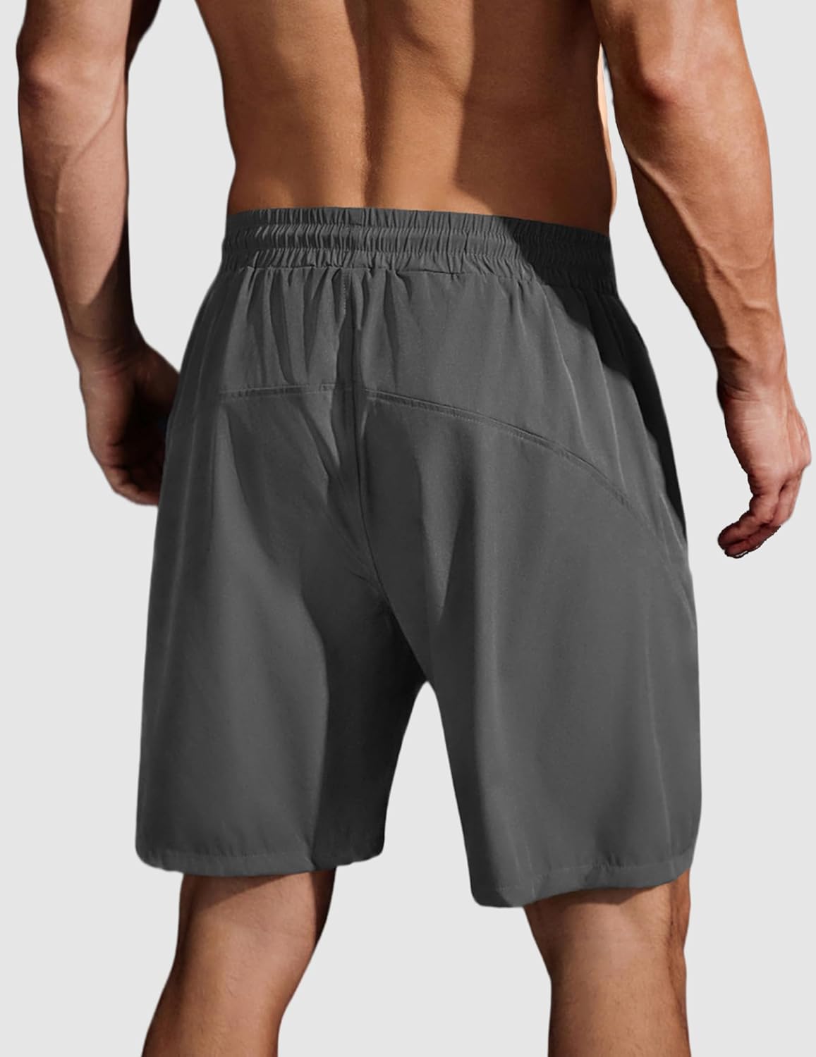 COOFANDY Men's Running Athletic Shorts 9" Gym Workout Lightweight Elastic Waist Sports Shorts - Image 2