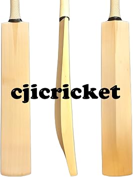 Plain Hand Crafted English Willow Cricket Bat Full Size, weight 2lb 8ozs + Fully Knocked In
