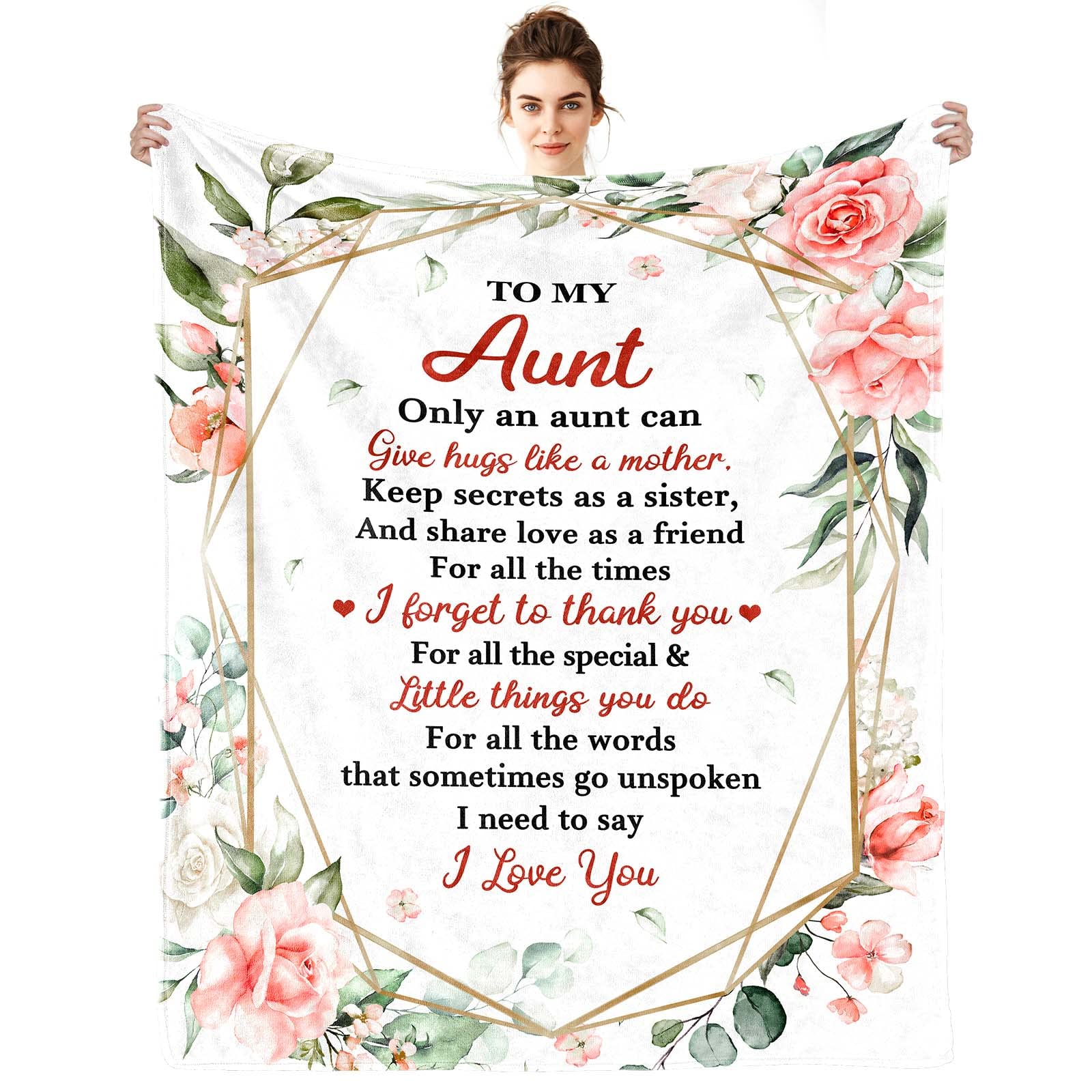 Aunt Gifts Blanket,Best Aunt Ever Gifts,Gifts for Aunt from Niece or