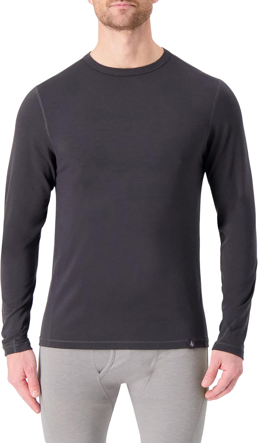 HEAT HOLDERS Men’s Ceramic Base Layer Top Charcoal/S