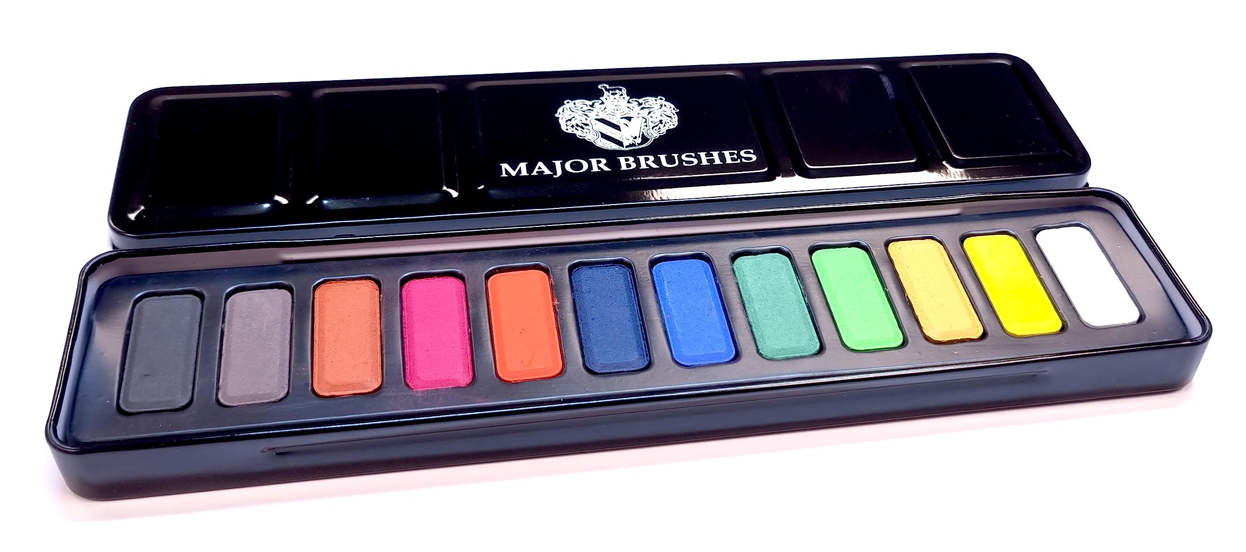 Major Brushes Mixed 12-Block Premium Watercolour Tin