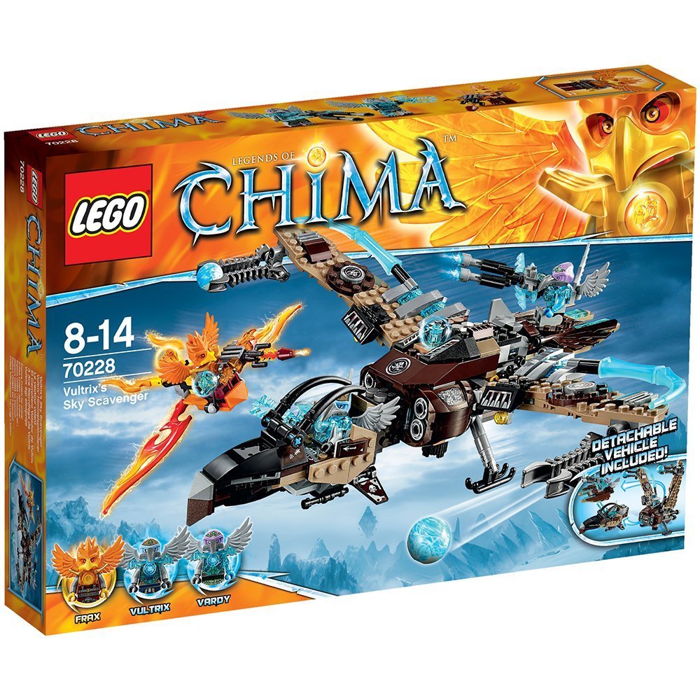 EN Eureka 4枚セット Legends LEGO 70228 Legends of Chima Vultrix's Sky Scavenger, Building Sets