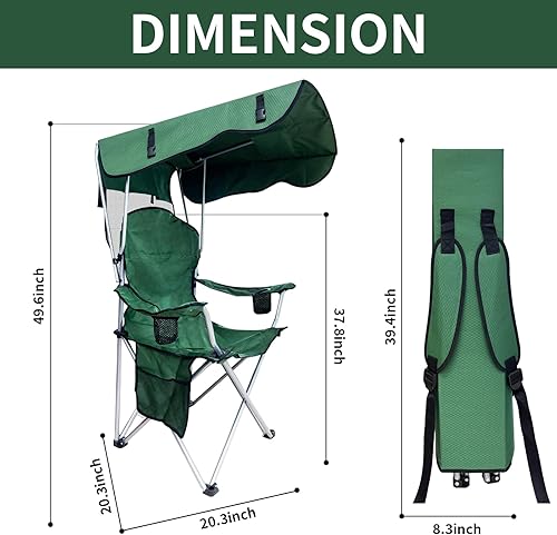 Miniatura 3 de Silla plegable para campamento, portátil para exteriores, pesca, playa, césped y campamento, sillas plegables ligeras y duraderas para exteriores