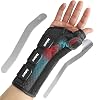 Wrist Support Brace with Metal Splint Thumb Support for Carpal Tunnel Arthritis Tendonitis Sprains, Wrist Splint for Trigger Thumb, Fit both Women and Men (Right Hand, S/M)