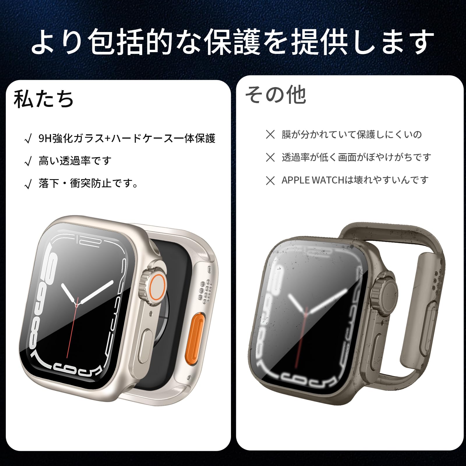 Apple Watch チタニウム 45mmケース Amazon.co.jp: GUODONGMEI Apple Watch Series 9 8 7 6 5 4 and