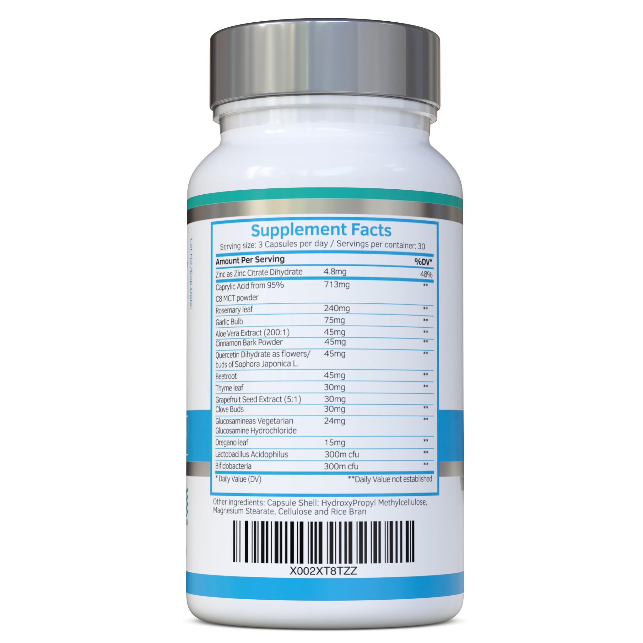Swiss BioEnergetics CanDefence — Herbal & Probiotic Digestive Support Supplement with Caprylic Acid, Oregano, Garlic, Aloe Vera, Probiotics & Zinc — 90 Vegetarian Capsules, 30 Day Supply — Amazon image 2