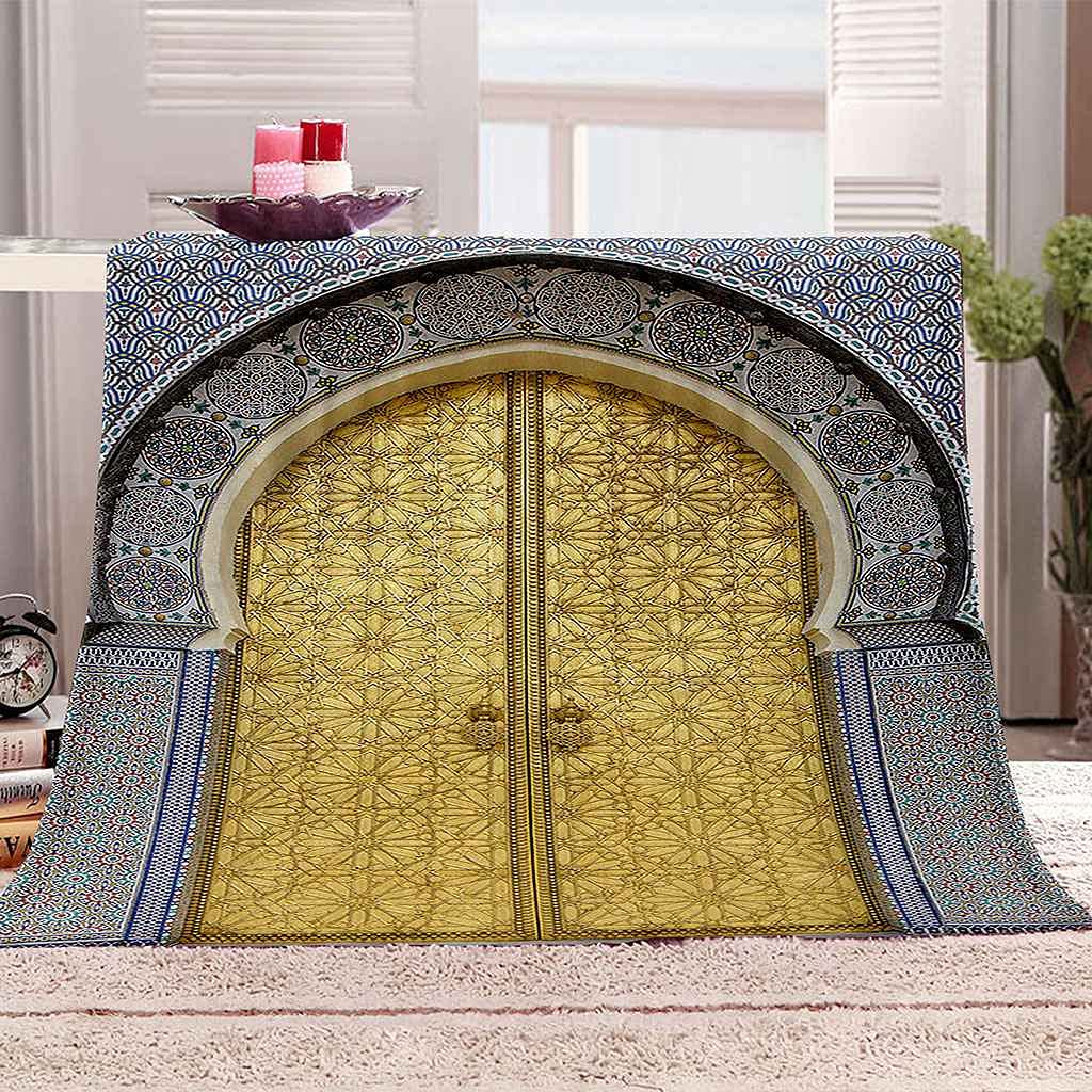 Couverture polaire douce à impression 3D pour des soirées cocooning réussies