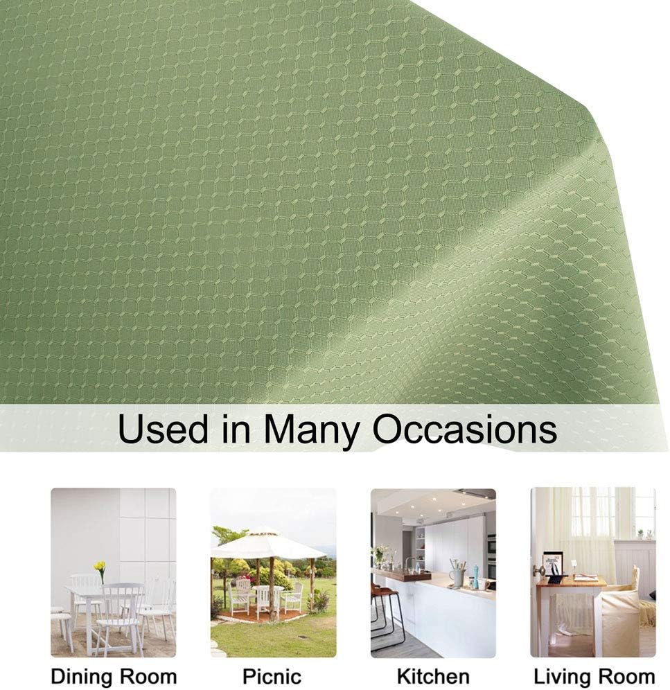 Flash Deals - 70% OFF VCVCOO 60×120 Inch Tablecloth Oil Resist Water Proof, Sage Green Fabric Table Cover Machine Washable, Soft Durable Table Cloth for Banquet Buffet Table Wedding