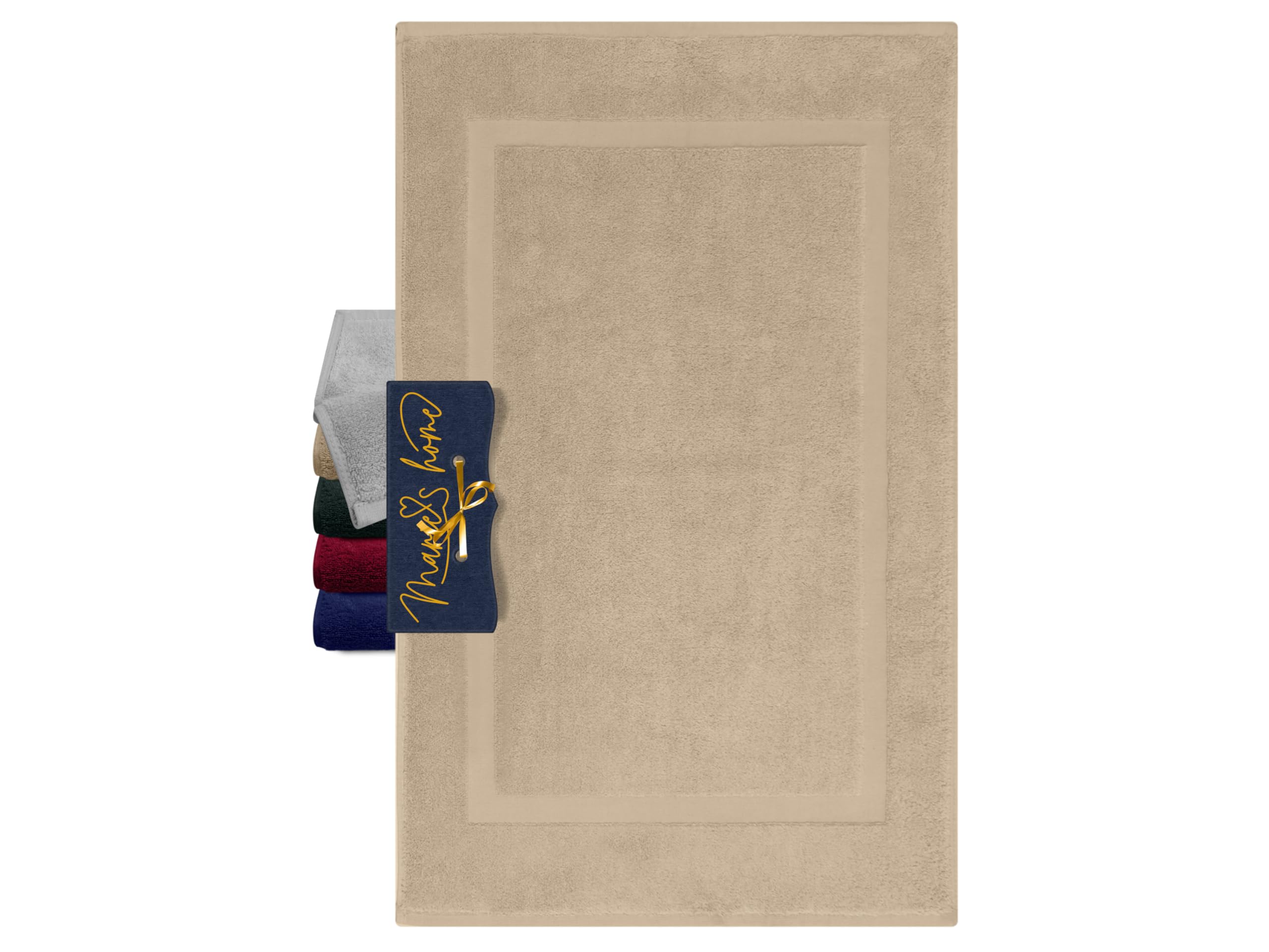 Marie's Home Tappeto da bagno classico per doccia, vasca e WC 1612.2351, 50 x 80 cm, colore: Stone